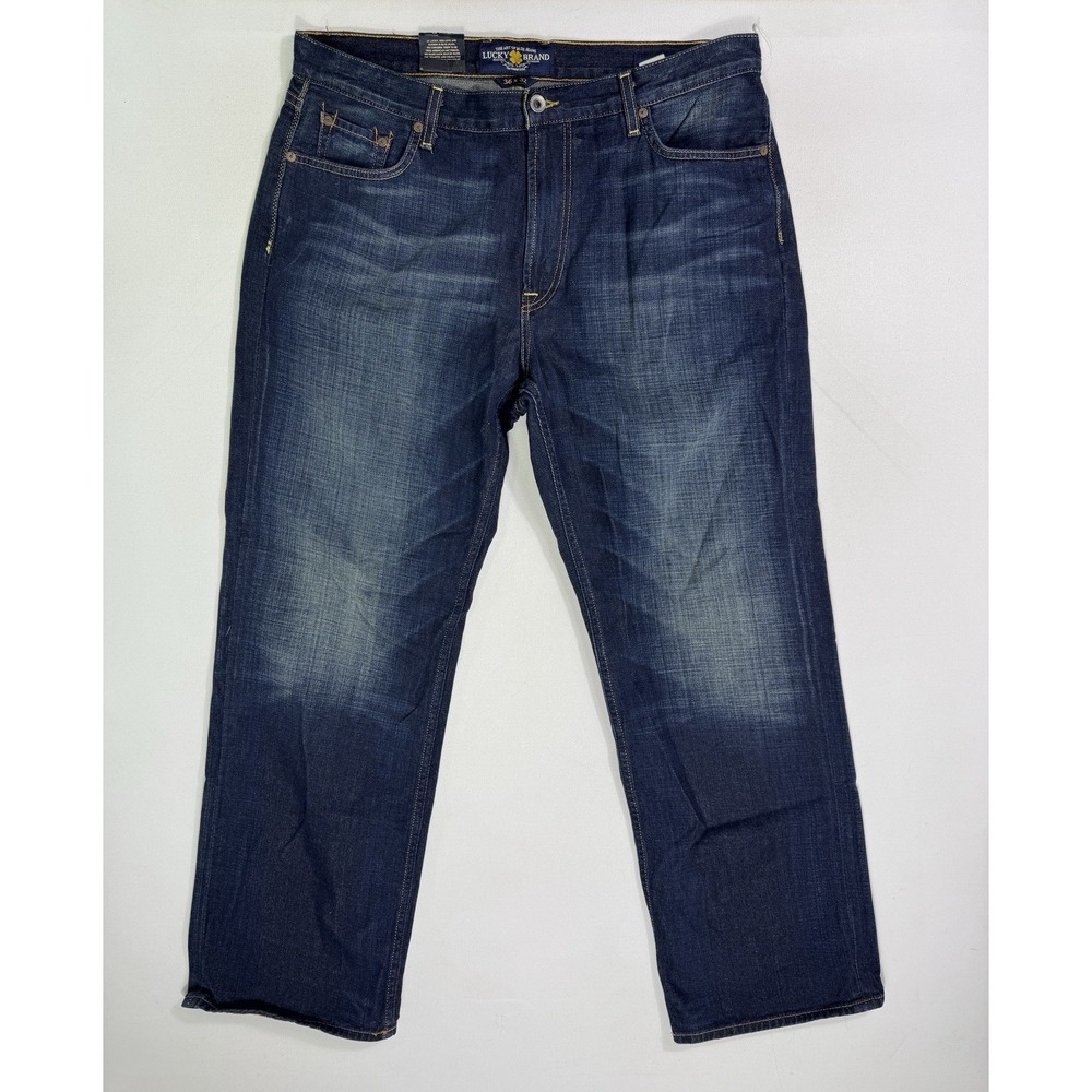 Lucky Brand 181 Relaxed Straight Jeans Mens 36x32 (37x31) NWT Modern Denim Work